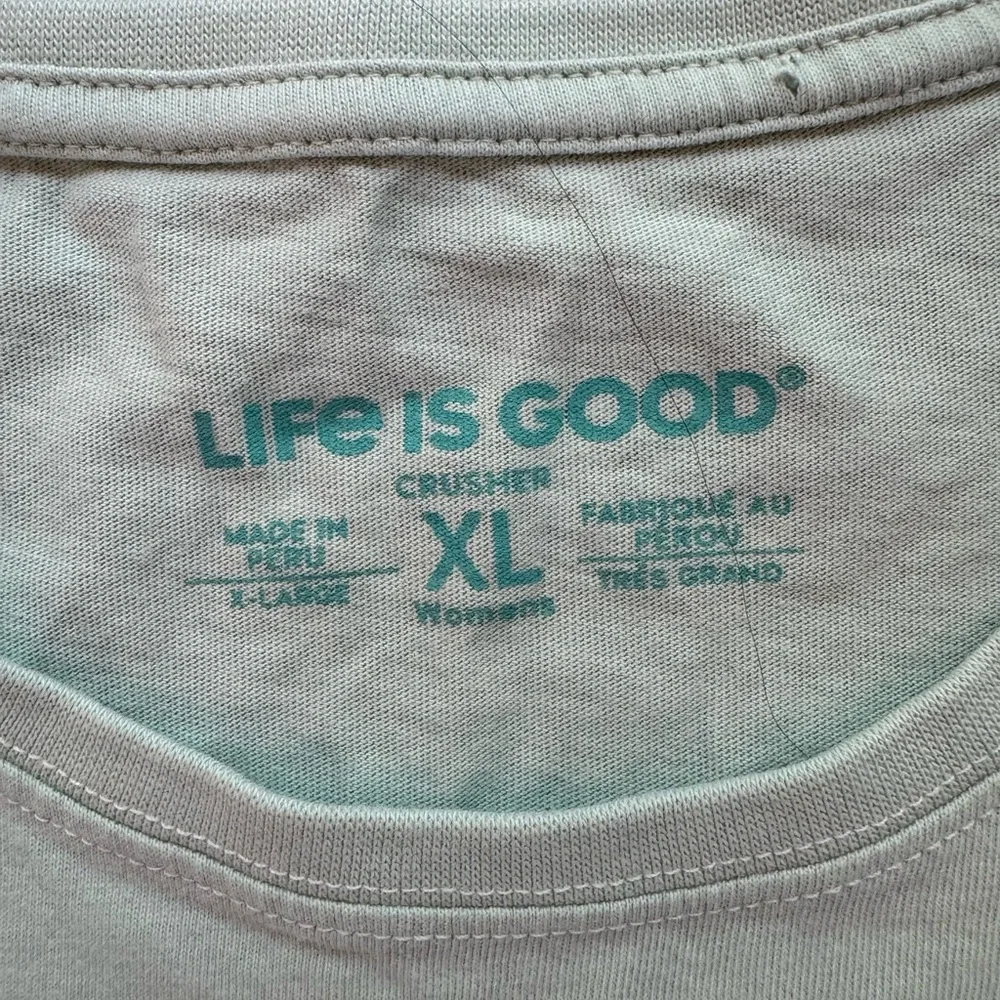 Life Is Good Light Green Short Sleeve Tee - Picture 3 of 6